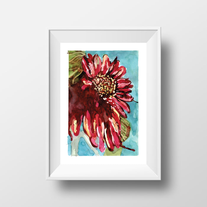 SUNFLOWER ART PRINT