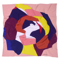 ROSE PINK SILK 90 X 90CM SCARF