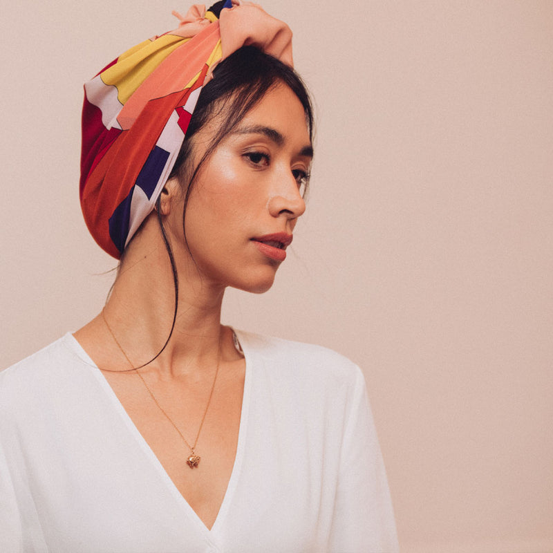 ROSE PINK SILK 90 X 90CM SCARF