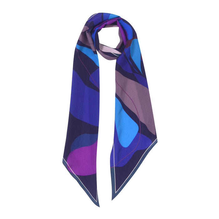 TAMARA BLUE LONG SKINNY SCARF
